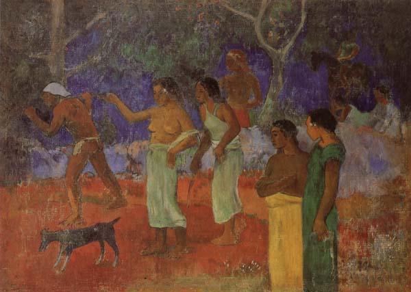 Paul Gauguin Scene from Tahitian Life France oil painting art